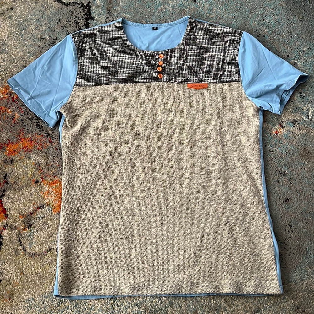 Fashion Shok Short-Sleeve Henley Shirt (M)
